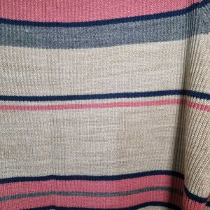 Striped Off-Shoulder Knit Top