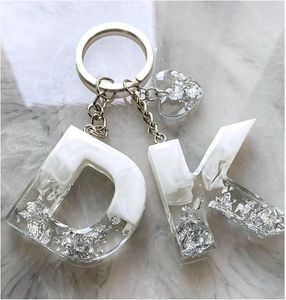 Custom Alphabet Resin Keychain