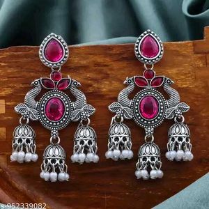 Exquisite Peacock Jhumka Earrings