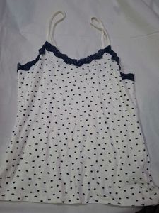 Cute Navy flower print Cami Top