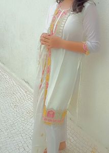 Off White Kurta Set