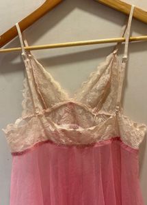 Lace Trim Babydoll Nightie