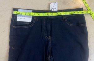 Skinny Mid Rise Stretchable Jeans By NEXT Ink Blue