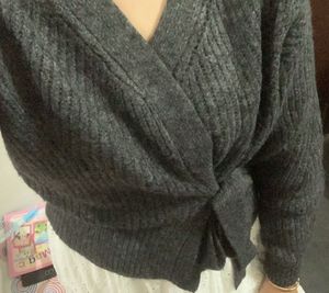 Wrap sweater