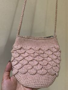 Chic Crochet Sling Bag