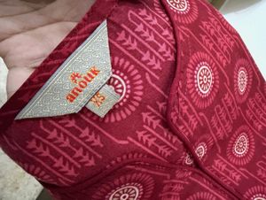 (XS) Maroon Kurta Set
