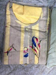 Cloth Material for Yellow Kurta Set with D