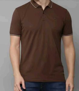 Louis Philippe Brown Polo T-Shirt