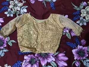 Gold Sequin Blouse