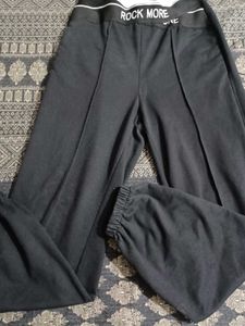 Black Jogger Pants "Rock More"
