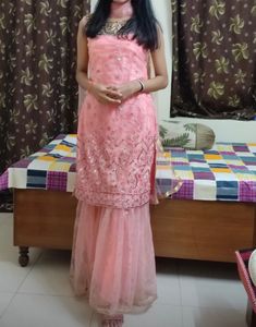 Sharara Suit (Pink)