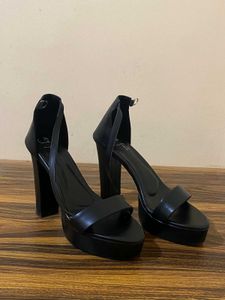 Black Platform Heels Strappy