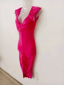 Stunning Ruched V-Neck Dress