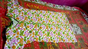 Vibrant Floral Print Kurta