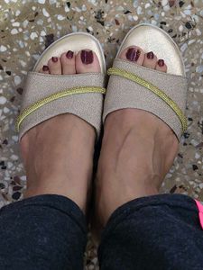 New Party Wear Golden Wedges In 39 Numb For Women