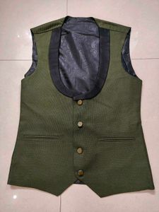 Olive Green 3-Piece Suit with shirt &amp; tie