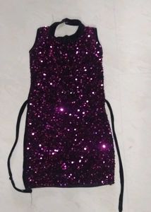 Sparkly Purple Mini Dress
