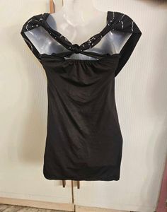 Black Dress with Embellishments