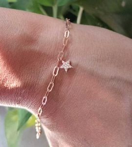 Rose Gold Star Charm Anklet/bracelet (1 piece)