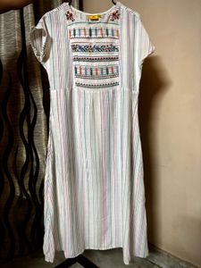 White A-Line Kurta