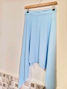 Flowy Asymmetrical Baby Blue Skirt