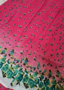 Floral Print Pink Ethnic Skirt