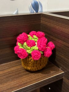 Handmade Crochet Floral Coaster