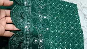Emerald Green Embellished Kurta