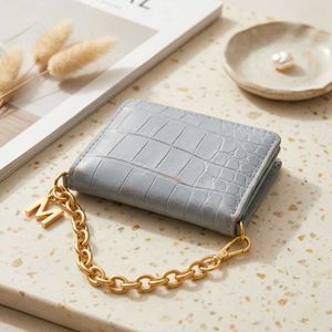 MANGO Croc Embossed Wallet