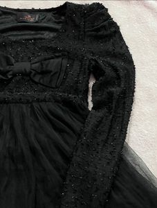 Sparkly Black Tulle Dress s,m fit