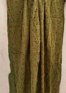 Green Printed Scarf