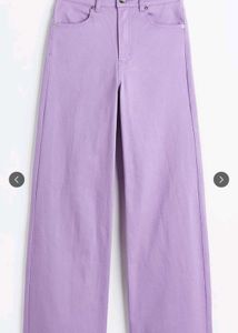 H&m wide leg lavender pants🪻with tag.
