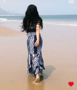 Blue Paisley Print Kurta