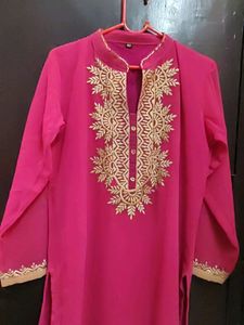 Beautiful Pinka and Purple Shade Kurti