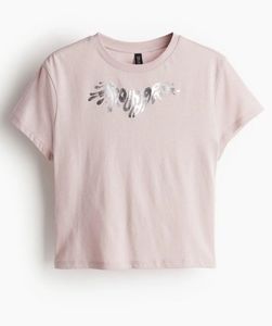 H&amp;M Stylish Pink Graphic T-Shirt