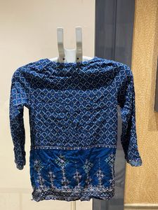 Blue Printed Kurti