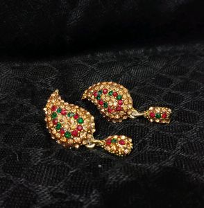 Stone Studded Heavy Earrings