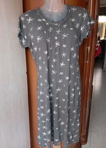 Cozy Star Print Nightgown
