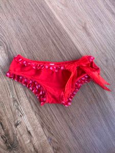 Cute Red Polka Dot Ruffled Briefs