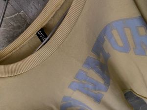 Yellow Cropped Sweatshirt