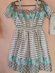 Chic Striped Floral Dress