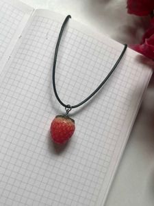 Cute Strawberry Pendant Necklace