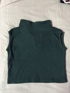 Green Sleeveless Top