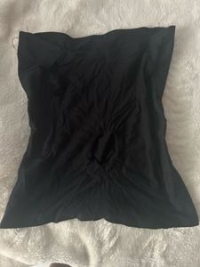 gothic Black Rhinestone Skull Tube Top