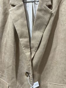 Beige Corduroy blazer with trouser