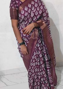purple saree
