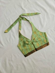 Banarasi Halter Neck Top