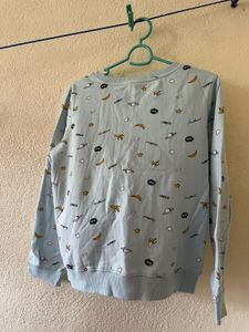 Cute Graphic Print Sweatshirt