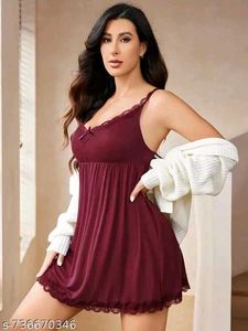 Elegant Maroon Nightgown