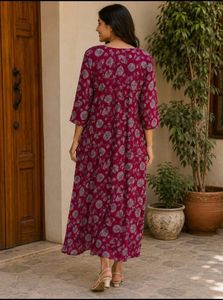 Boho Floral Print Maxi Dress